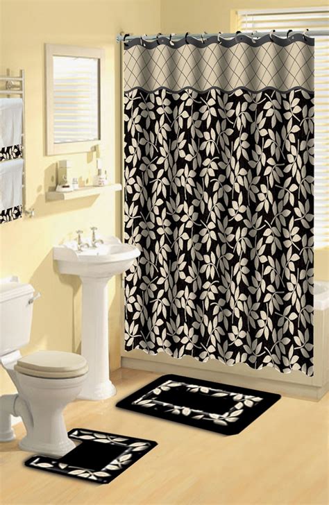 bathroom curtain and shower curtain sets